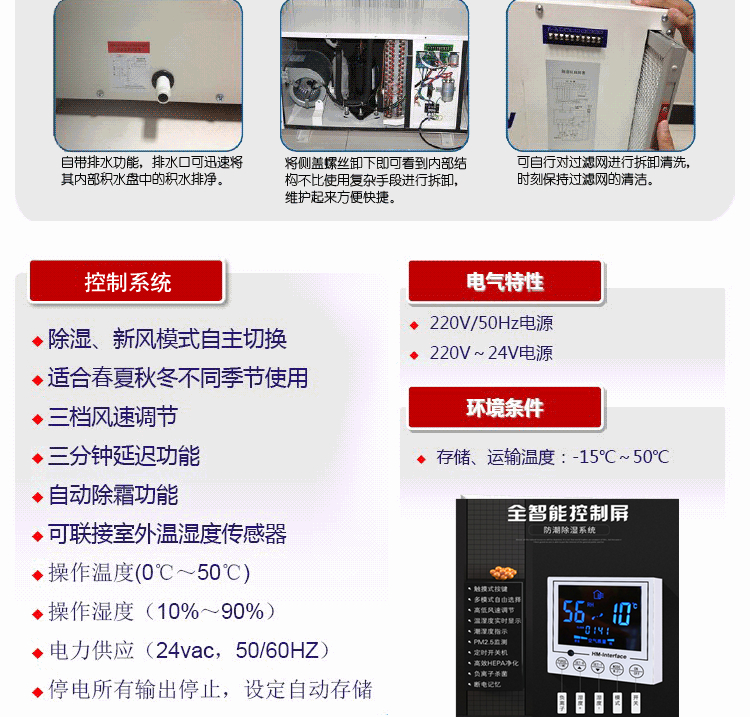 吊裝中央除濕機